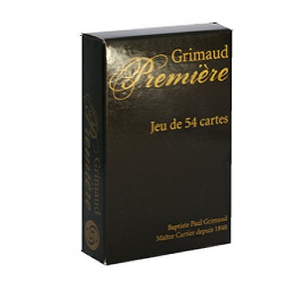 Jeu de 54 cartes Grimaud Première : Noir - FranceCartes-390100N