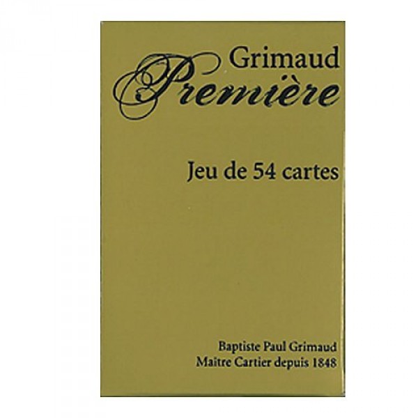 Jeu de 54 cartes Grimaud Première : Or - FranceCartes-390100O