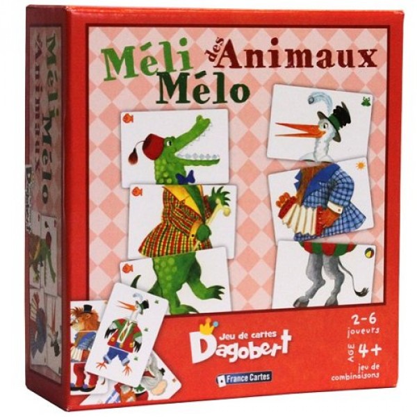 Jeu de cartes Dagobert : Méli-Mélo des animaux - FranceCartes-412300