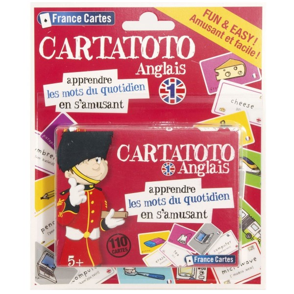 Jeu éducatif Cartatoto : Apprendre l'anglais 1 - FranceCartes-410062