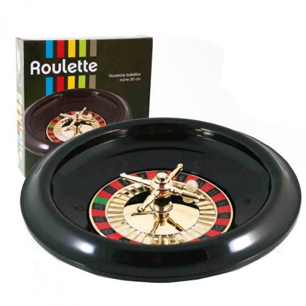 Roulette bakelite noire Ø 30 cm - FranceCartes-550515