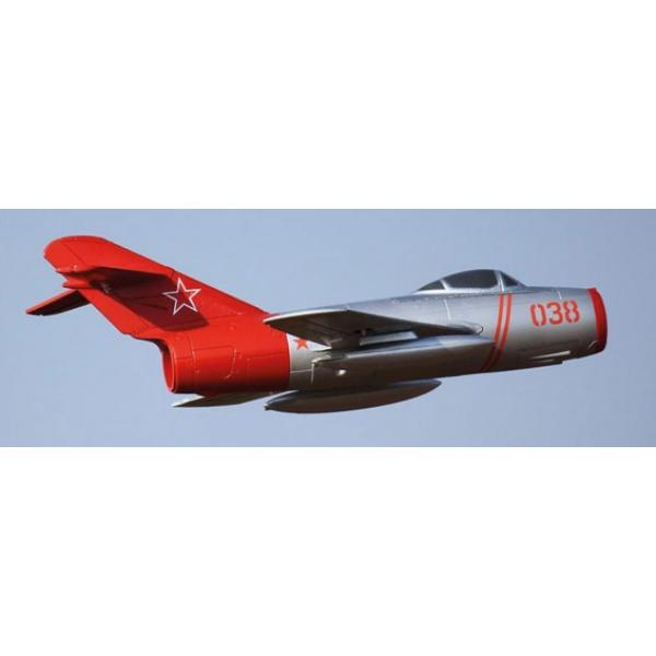 FREEWING Mig-15 64MM 3S PNP SILVER/RED - FJ10221P