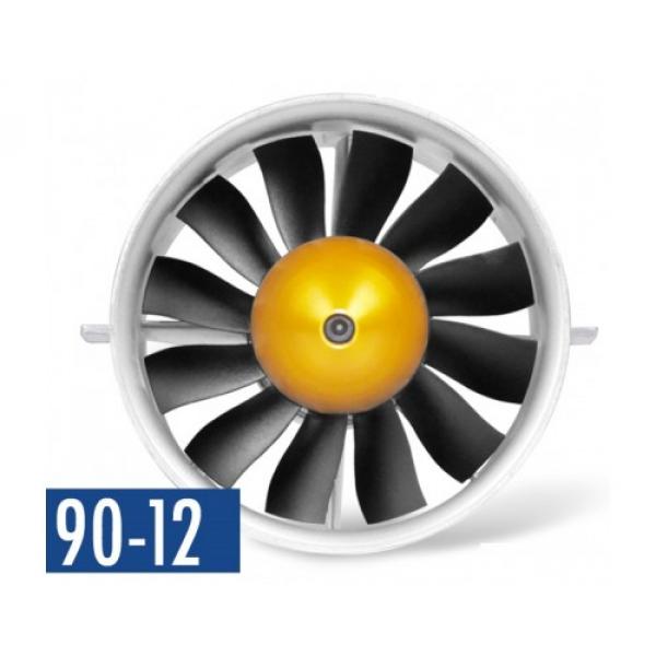 Turbine EDF 12 pales 90mm 1835kV 6S HighSpeed moteur 4068 inrunner - E72210