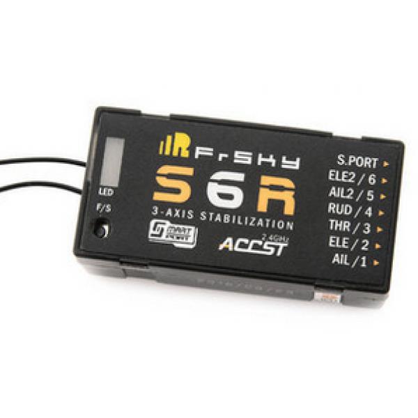 Récepteur S6R 2.4Ghz 6CH ACCST avec stab 3 Axes FRsky - S6R-03021902