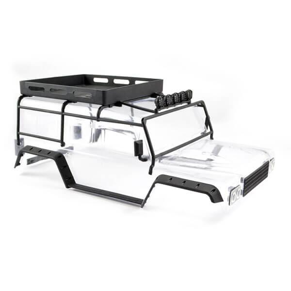 FTX Kanyon Carrosserie Transparente W/Roll Cage, Spotlights & Tray - FTX8488