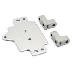 FTX OUTBACK ALUMINIUM SERVO PLATE W/SERVO MOUNT