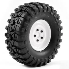 FTX OUTBACK PRE-MOUNTED STEEL LUG/TYRE (2) - WHITE