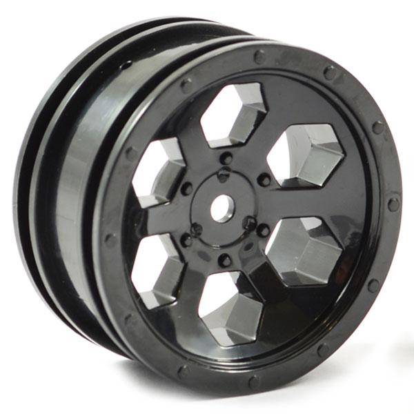 FTX OUTBACK 6HEX WHEEL (2) - BLACK - FTX8168B