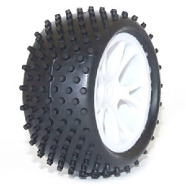 FTX VANTAGE REAR BUGGY TYRE MOUNTED ON WHEELS (PR) - WHITE - FTX6301W