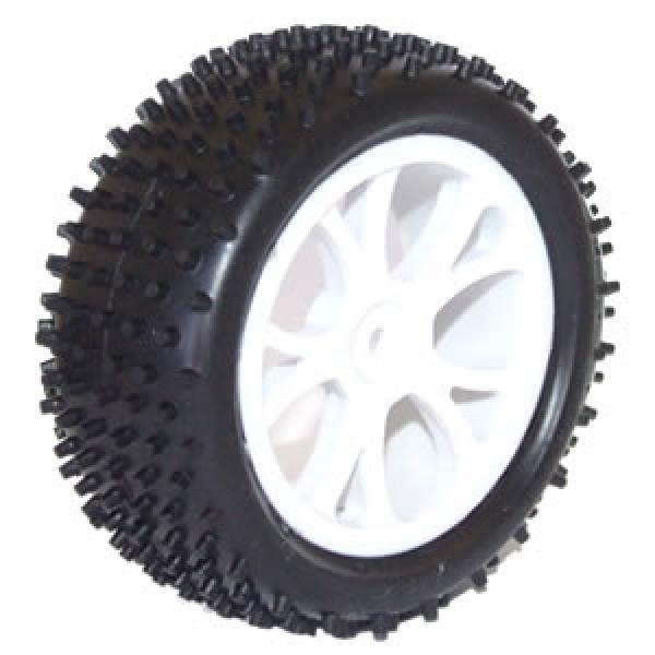 FTX VANTAGE FRONT BUGGY TYRE MOUNTED ON WHEELS (PR) - WHITE - FTX6300W