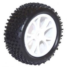 FTX VANTAGE FRONT BUGGY TYRE MOUNTED ON WHEELS (PR) - WHITE