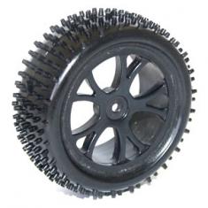 FTX VANTAGE FRONT BUGGY TYRE MOUNTED ON WHEELS (PR) - BLACK