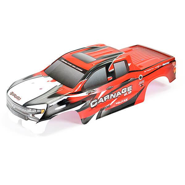 FTX Carnage 2 Rouge Carrosserie Decoree - FTX6345R