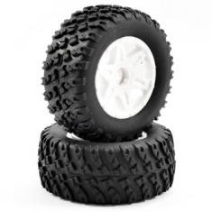 FTX Comet Desert Buggy Front Mounted Tyre & Wheel Blanc