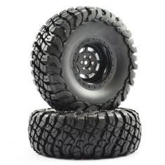 FTX Mauler 2.2" A/T Tyres Pre-Glued Noir Wheels (2)