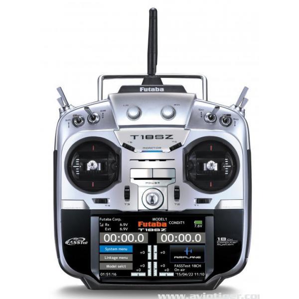 Radio Futaba 18SZ Potless +  R7014SB +  Accus Mode 1 - 1000166