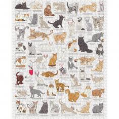 Puzzle 1000 pièces : Amoureux des chats