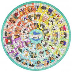 Puzzle rond 1000 pièces : Femmes inspirantes