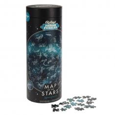 1000 Piece round Puzzle : Map of the Stars