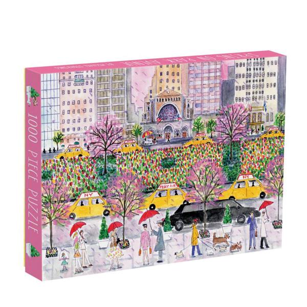 1000 Piece Jigsaw Puzzle: Park Avenue in Spring by Michael Storrings  - Galison-34820