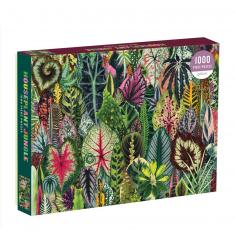 1000 piece jigsaw puzzle: indoor plant jungle