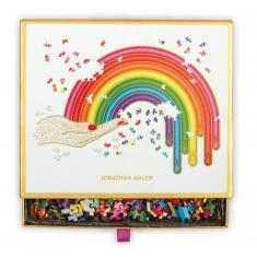 750 piece puzzle: Rainbow hand, Jonathan Adler