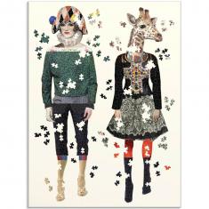Set of 2 Shaped Puzzle : 750 piece : Christian Lacroix Heritage Collection : Love Who You Want