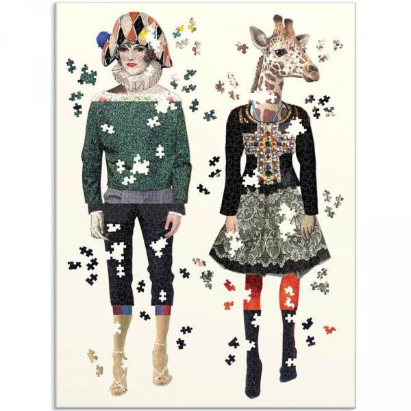 Set of 2 Shaped Puzzle : 750 piece : Christian Lacroix Heritage Collection : Love Who You Want - Galison-36767