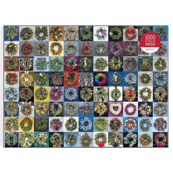 1000 piece puzzle : Handmade Wreaths   - Galison-77639