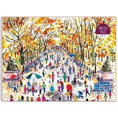 1000 piece puzzle : Fall in Central Park, Michael Storrings 