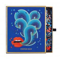 750 piece puzzle: Lips, Jonathan Adler