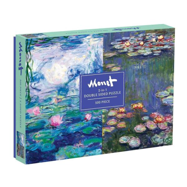 Double-sided 500 piece puzzle: Monet  - Galison-35813