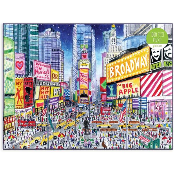 Puzzle 1000 pièces : Michael Storrings, Times Square  - Galison-36707