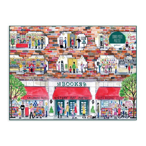 1000 piece puzzle : Michael Storrings, A Day at the Bookstore  - Galison-36708