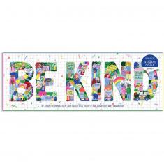 1000-teiliges Panorama-Puzzle: Be Kind