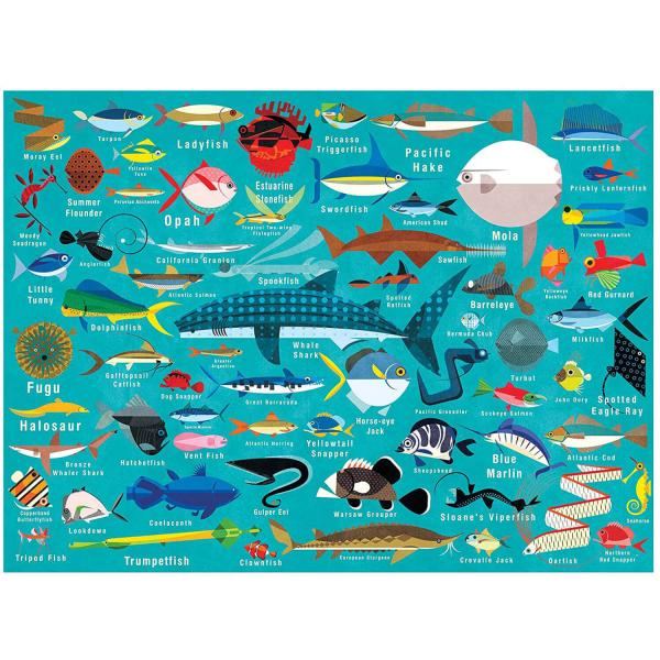 Puzzle de 1000 piezas : vida oceánica - Galison-34907