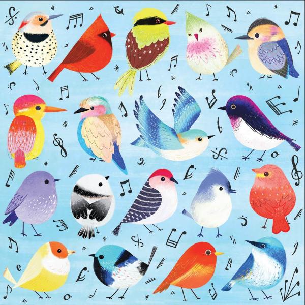 Puzzle 500 pièces : Oiseaux chanteurs - Galison-35765
