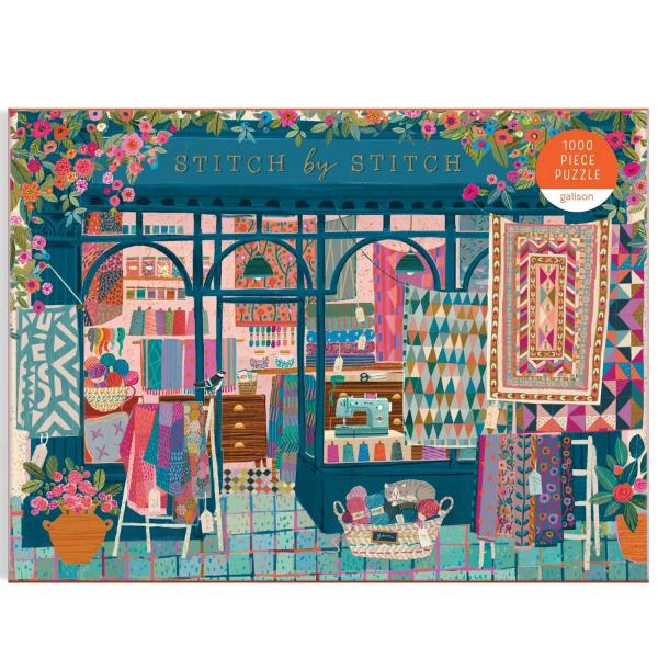 1000 piece puzzle : Stitch by Stitch - Galison-78452