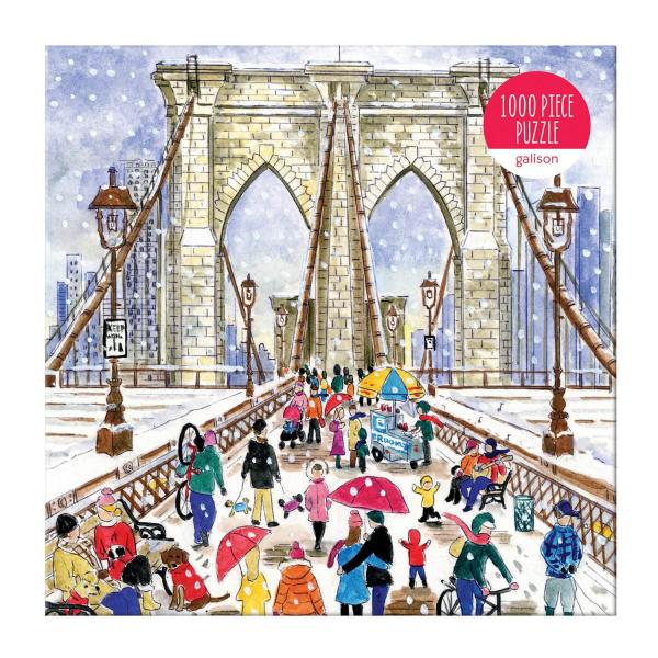 Puzzle de 1000 piezas: Puente de Brooklyn, Michael Storrings - Galison-36267