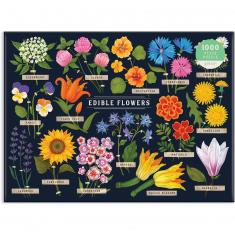 1000 piece puzzle : Edible Flowers 