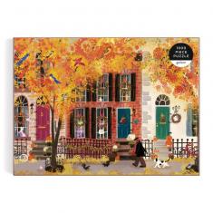 1000 Piece Jigsaw Puzzle: Autumn in the Neighborhood