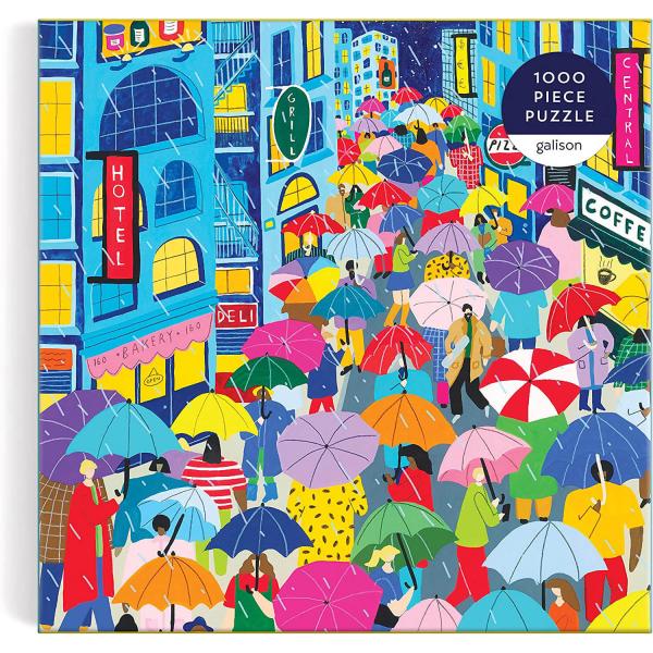 Puzzle de 1000 pièces : Umbrella Lane - Galison-75321