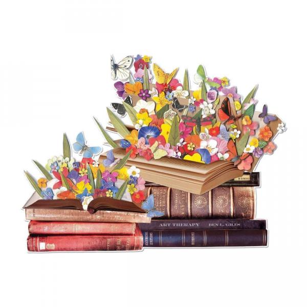 750 Pieces Shaped Puzzle : Blooming Books - Galison-35748