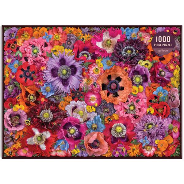 1000 piece puzzle : Bees in the Poppies  - Galison-75550