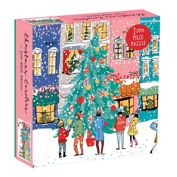 Puzzle 1000 pièces Chanteurs de Noël Galison Rue des Puzzles