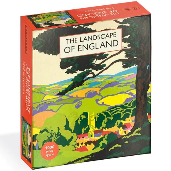 1000 piece puzzle : Brian Cook's Landscape of England  - Galison-48005