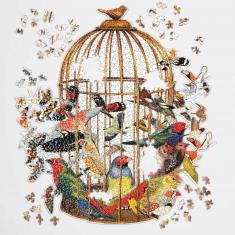 Puzzle forme 750 pièces : Bouquet d'oiseaux