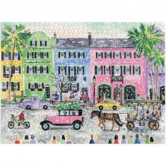 Puzzle de 1000 piezas: Navidad en Charleston, Michael Storrings