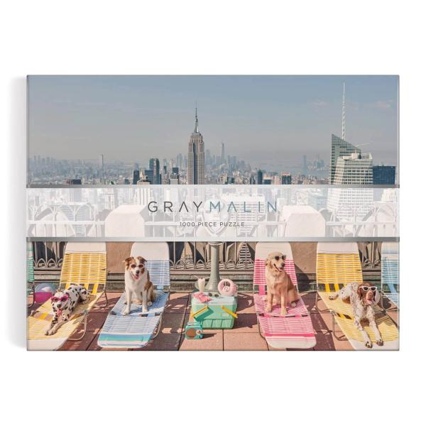 Puzzle de 1000 piezas: Gray Malin Los perros de la ciudad de Nueva York - Galison-37627