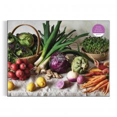1500 piece puzzle : The Greenmarket Table  